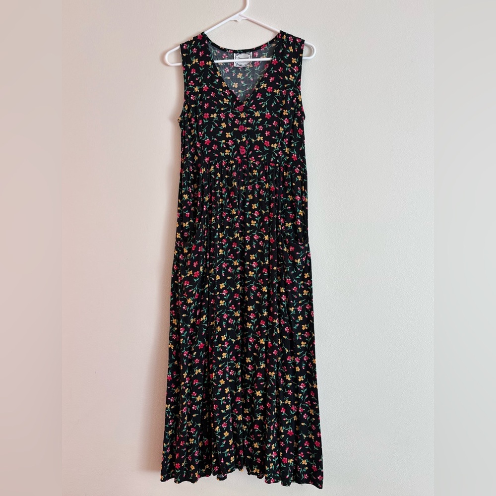 Floral Sleeveless Midi dress